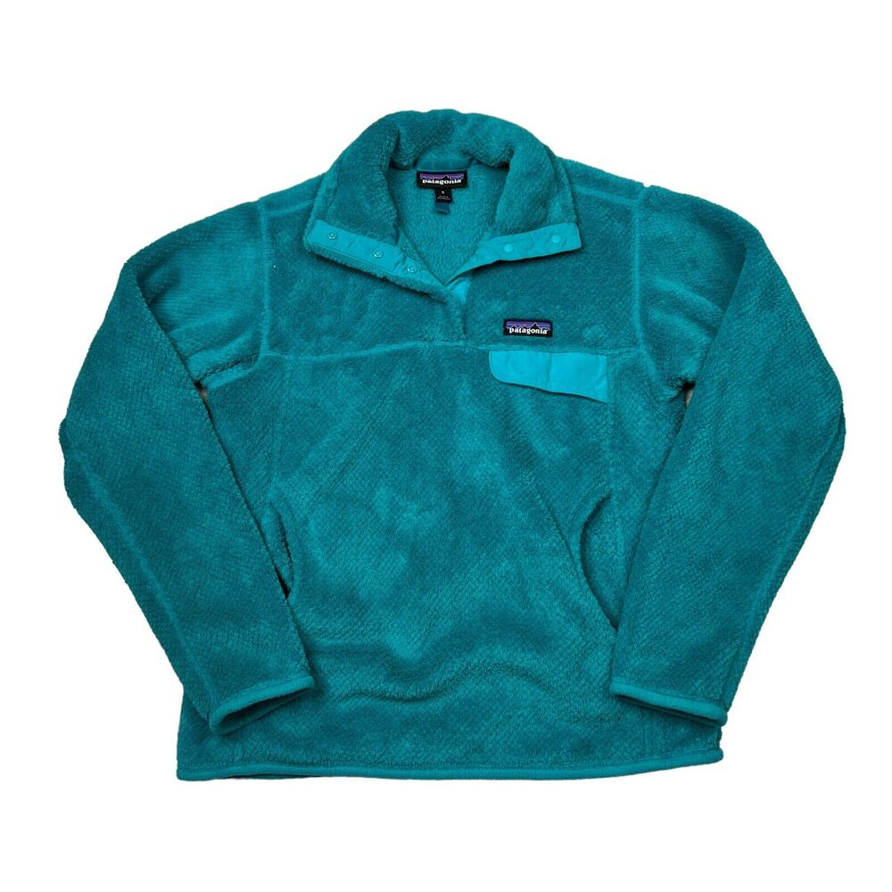 Patagonia ReTool Snap T Fleece Pullover Polartec Impact Green Womens Small